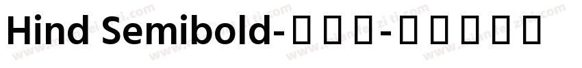 Hind Semibold-半粗体字体转换